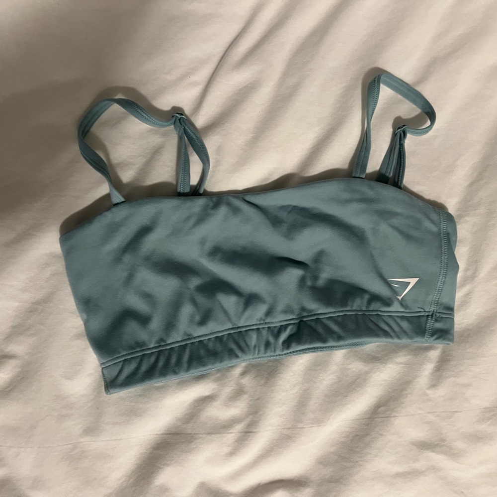 teal gymshark sports bra